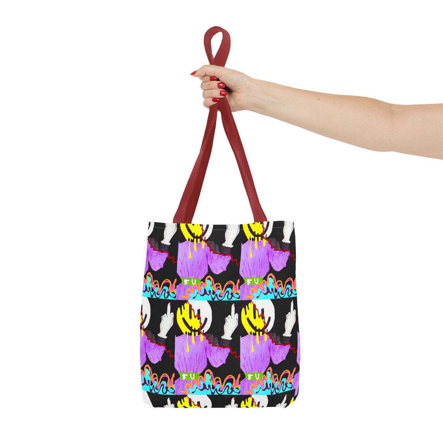 Colorful Abstract Tote Bag, Art-Inspired Carryall, Hipster Grocery Tote, Trendy Shopping Bag, Unique Gift for Art Lovers