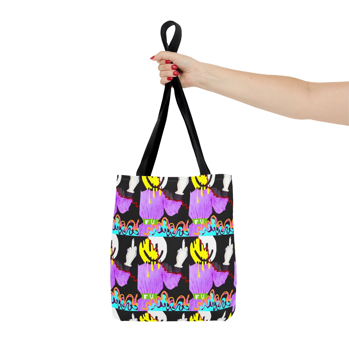 Colorful Abstract Tote Bag, Art-Inspired Carryall, Hipster Grocery Tote, Trendy Shopping Bag, Unique Gift for Art Lovers