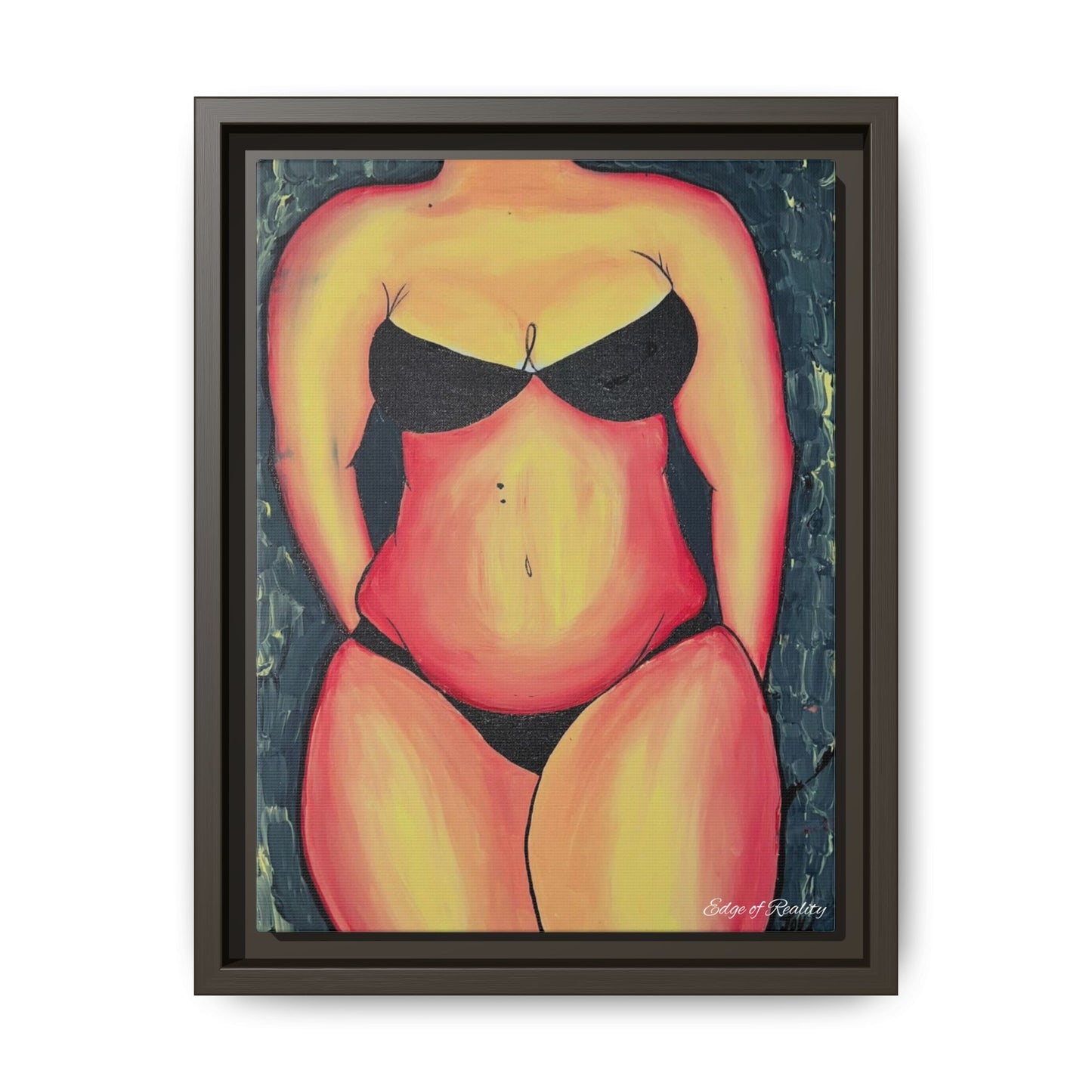 Vibrant Body Positive Canvas- Framed art print