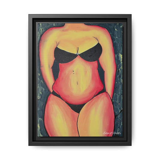 Vibrant Body Positive Canvas- Framed art print