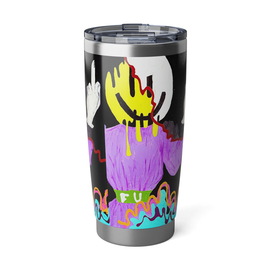 Colorful Art Tumbler - Stylish Travel Cup for Fun-Loving Adventurers, Great for Gifts, Celebrations, Daily Use, and Unique Decor