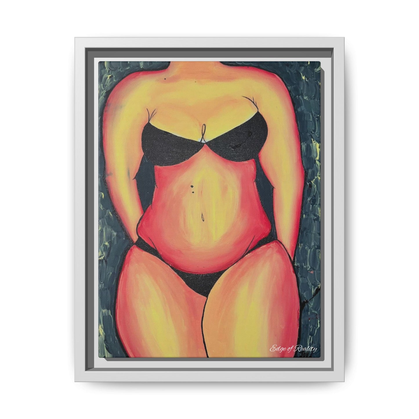 Vibrant Body Positive Canvas- Framed art print