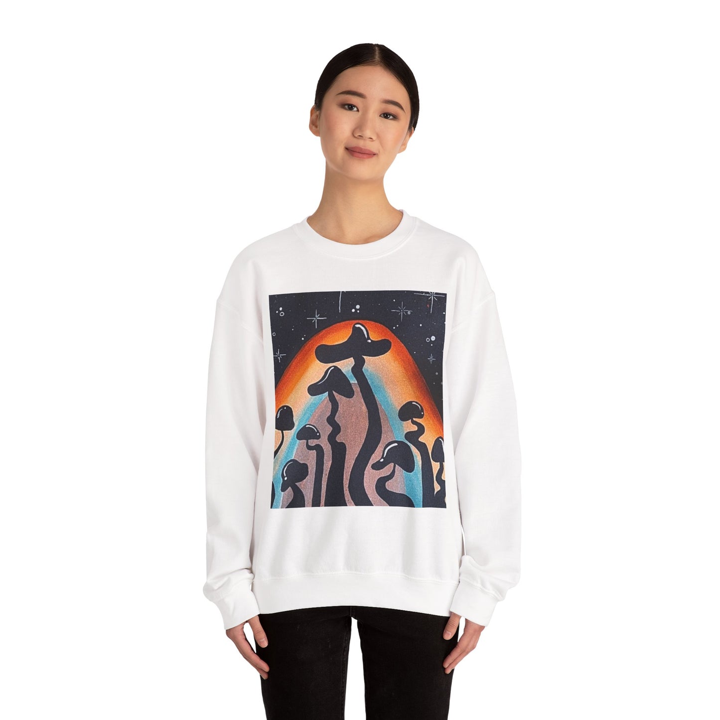 Psychedelic Mushroom Crewneck Sweatshirt - Edge of Reality Design