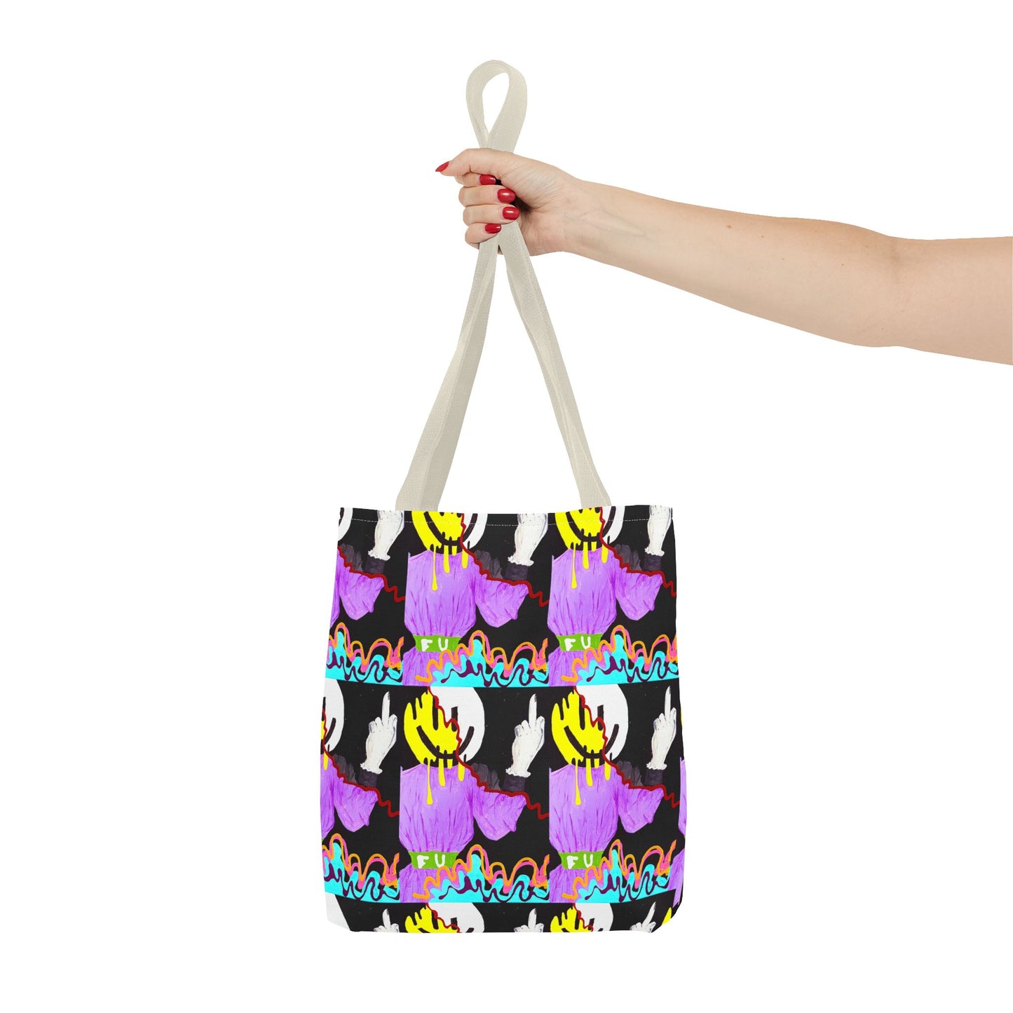Colorful Abstract Tote Bag, Art-Inspired Carryall, Hipster Grocery Tote, Trendy Shopping Bag, Unique Gift for Art Lovers